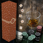 Boite Cadeau Pour Bouteille De Vin 4 Housse feutrée - Terrain rustique sur sienne brû<br><div class="desc">4 trèfles feutrés dans différentes nuances teinte rustique de terre sur un arrière - plan de sienne brûlé foncé. Autres couleurs disponibles.</div>