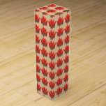 Boite Cadeau Pour Bouteille De Vin Camping Red Orange Campfire Camp d'été<br><div class="desc">Le design présente une illustration originale d'un feu de camp rouge et orange, avec des flammes provenant de billes brunes. Idéal pour les amateurs de camping ou de plein air, ou pour un baccalauréat à thème LET'S GET LIT ou une fête de 21e anniversaire. Cette conception de feu de camp...</div>