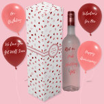 Boite Cadeau Pour Bouteille De Vin Coeurs - Rouge rose Ombre sur blanc - boîte à vin<br><div class="desc">Coeurs dans différentes nuances de rouge à rose clair sur un arrière - plan blanc. D'autres coloris sont disponibles,  y compris sur les arrière - plans rose pastel,  bleu,  blanc ciment et rouge foncé.</div>