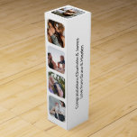Boite Cadeau Pour Bouteille De Vin Créez votre propre personnalisation personnalisée<br><div class="desc">Créez votre propre boîte personnalisée de vin personnalisé de Ricaso - ajoutez 13 photos et votre propre texte</div>