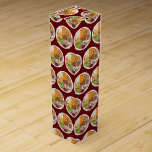 Boite Cadeau Pour Bouteille De Vin Dîner de Noël UK Festive British Food<br><div class="desc">Design présente une illustration originale d'un dîner traditionnel britannique de Noël avec tous les garnitures, y compris les pouding Yorkshire, pommes de terre rôties, germes, parsnips, carottes, cochons dans les couvertures, dinde, sauce et canneberges. Idéal pour fêter la période festive ! Ne vois-tu pas ce que tu cherches ? Vous...</div>