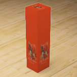 Boite Cadeau Pour Bouteille De Vin Filière de Noël & Tigres Holly Jolly Noël<br><div class="desc">Branche de Noël avec baies rouges et tigres mignons,  Holly Joly Noël excellent design vintage.l</div>