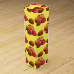 Boite Cadeau Pour Bouteille De Vin Gâteaux de poulet avec Ketchup Junk Food Foody<br><div class="desc">Le design présente une illustration originale de pépites de poulet avec un éjaculation de ketchup. Idéal pour une fête d'anniversaire, un restaurant de restauration rapide, ou n'importe quel fanatique de junk food. Cette conception de poulet nugget est également disponible sur d'autres produits. De nombreux autres modèles alimentaires sont également disponibles...</div>