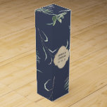 Boite Cadeau Pour Bouteille De Vin Mariage verdoyant<br><div class="desc">Boîtes à vin mariages chic de style pastel.</div>