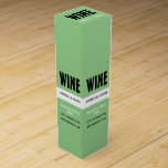 Boite Cadeau Pour Bouteille De Vin Moderne Gras, Bar À Vins/Vin<br><div class="desc">Moderne Gras,  Bar À Vins / Vin Boite À Vins Par La Boutique Carte de visite.</div>