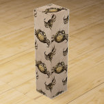 Boite Cadeau Pour Bouteille De Vin Motif de crabe Vintage rustique sur Taupe<br><div class="desc">Apportez une touche de nostalgie côtière à votre cadeau avec ce design rustique avec des illustrations détaillées de crabe vintage sur un arrière - plan taupe. Parfait pour les amateurs de plage, les amateurs de fruits de mer et les événements nautiques, ce motif ajoute une ambiance marine sophistiquée au charme...</div>