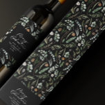 Boite Cadeau Pour Bouteille De Vin Noir Noël minimaliste élégant botanique<br><div class="desc">Moderne feuillage minimum sauge vert script vacances Noël cadeau personnalisé design ballotin. L'eucalyptus peint à la main,  le feuillage minimal et la couronne de rotin rustique moderne donnent à ce design de vacances une atmosphère luxueuse. Dans vert,  noir,  brun et gris classe.</div>