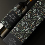 Boite Cadeau Pour Bouteille De Vin Noir Noël minimaliste élégant botanique<br><div class="desc">Moderne feuillage minimum sauge vert script vacances Noël cadeau personnalisé design ballotin. L'eucalyptus peint à la main,  le feuillage minimal et la couronne de rotin rustique moderne donnent à ce design de vacances une atmosphère luxueuse. Dans vert,  noir,  brun et gris classe.</div>