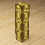 Boite Cadeau Pour Bouteille De Vin Or élégant<br><div class="desc">Belle boîte à vin en or. Vous pouvez ajouter du texte dans le style de police de votre choix,  ajouter un ruban ou un arc ou autre embellissement à cette élégante boîte à vin en or.</div>