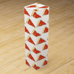 Boite Cadeau Pour Bouteille De Vin Pizza Party Fromage Pepperoni Pie tranche Pizzeria<br><div class="desc">Le design présente une illustration originale d'une délicieuse tranche de fromage et de pizza pepperoni de style NYC. Cette illustration de tranche de pizza est également disponible sur d'autres produits. Ne vois-tu pas ce que tu cherches ? Vous avez besoin d'aide pour la personnalisation ? Contactez Rebecca pour avoir quelque...</div>