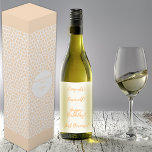Boite Cadeau Pour Bouteille De Vin Terrazzo - Pêche à l'orange et boîte à vin blanc<br><div class="desc">Terrazzo en orange clair ou pêche sur un arrière - plan blanc. Peut être recoloré à l'aide de l'"outil de conception d'édition". Aussi disponible en d'autres couleurs et tailles dans cette collection : https://www.zazzle.com/collections/119223288392981588</div>