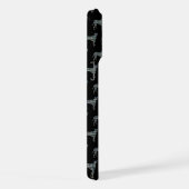 Boîte Chien Boxer Silhouette Grille Noir (Côté droit)