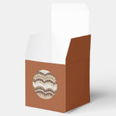 Boite classique en mosaïque beige ronde (Ouvert)