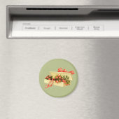 Boîte D'Art vintage De Magnet Rose (In Situ (Lave-vaisselle))