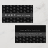 Boîte de Carte de visite de stockage noir gris 3D (Devant / Derrière)