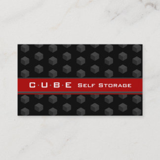 Boîte de Carte de visite de stockage noir rouge 3D