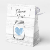 Boite de faveur baby shower du garçon à grains de (Arrière)