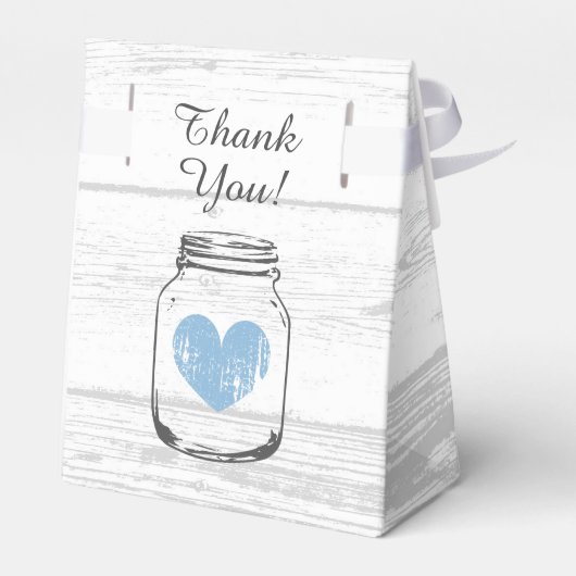 Boite de faveur baby shower du garçon à grains de (Arrière)