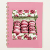Boîte de Macarons aux Jolies Roses Roses (Devant)