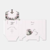 Boite de mariage catholique rose et blanc (Déplié)
