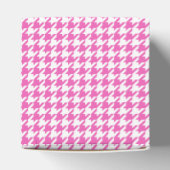 Boite de mariage rose Houndstooth (Haut)