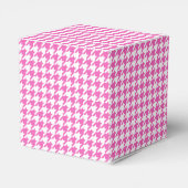 Boite de mariage rose Houndstooth (Arrière)