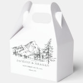 Boite de mariage rustique Mountain Woodland (Recto)