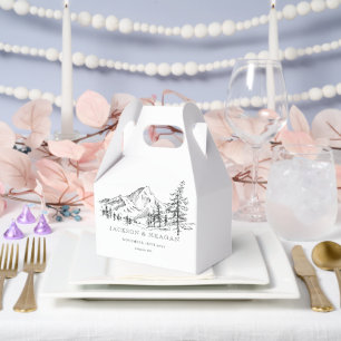 Boite de mariage rustique Mountain Woodland