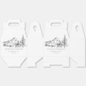 Boite de mariage rustique Mountain Woodland (Déplié)