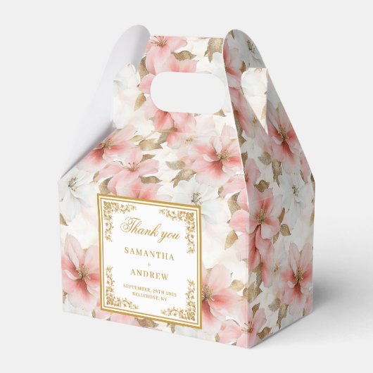 Boite de mariée en ivoire rousse rustique (Verso)