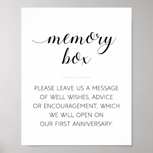 Boîte de mémoire Élégant mariage Livre d'or (Devant)