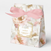 Boite de Merci de Mariage en or blanc intemporel (Verso)