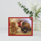 Boîte de Noël Sleepy Carte postale Puppy (Debout devant)