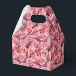 Boite de traitement de partie d'impression Roses r<br><div class="desc">La boîte de faveur Party est présentée avec un joli imprimé fleuri rose roses. Customisez cet objet ou achetez tel quel. Astuce : Ajoutez simplement vos bonnes friandises et ajoutez un ruban festif. Image sous licence</div>