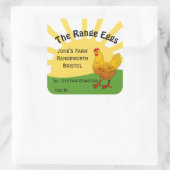 boîte d'œufs de plein air Étiquette magasin de la  (Sac)