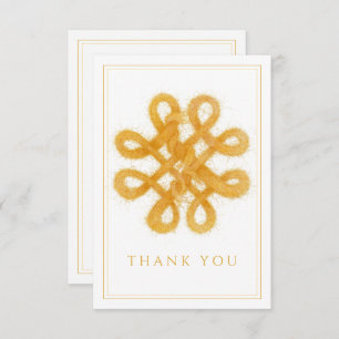 BOÎTE EN CELTIQUE D'OR 3,5x5 Carte de remerciement