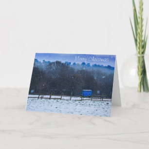 Boite hivernale Cheval Carte de Noël