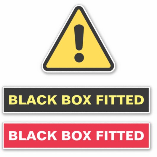 BOÎTE NOIRE STICKER FITTÉ (Devant)