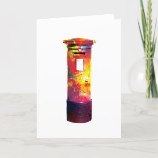 Boîte postale britannique - Carte de voeux Abstrai