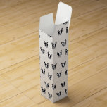 Boite Pour Bouteille De Vin Boîte-cadeau de vin de motif de bouledogue<br><div class="desc">Boîte-cadeau de vin avec le motif de bouledogue français. Pour des amants des Français et des bouledogues</div>