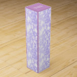 Boite Pour Bouteille De Vin Élégante Parties scintillant De Lavande Et Étincel<br><div class="desc">Elégante parties scintillant de lavande violette et pétillants.</div>