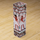 BOITE POUR BOUTEILLE DE VIN RÉCOLTE DE VIN ÉGYPTIENNE ANTIQUE<br><div class="desc">Classic antique Egypte vin dégustation monogramme design.Vin vendange belle rouge vert raisins, vignes, feuilles rouges vert automne.Partie de classique, élégante collection de style vintage " Fruits de saison ".Ce design classe est parfait pour les industries viticoles nutritionnistes, diététistes, traiteurs, service de restauration, préparation ou restaurant, traiteur, ... enregistrer la date,...</div>