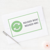 Boîte réutilisée - Sticker réutilisé (Enveloppe)
