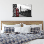 Boîte téléphonique rouge en toile de Londres (Insitu(Chambre))