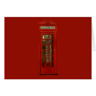 Boîte téléphonique rouge vintage
