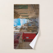 Boîte vintage rouge à Malte (Serviette à main)