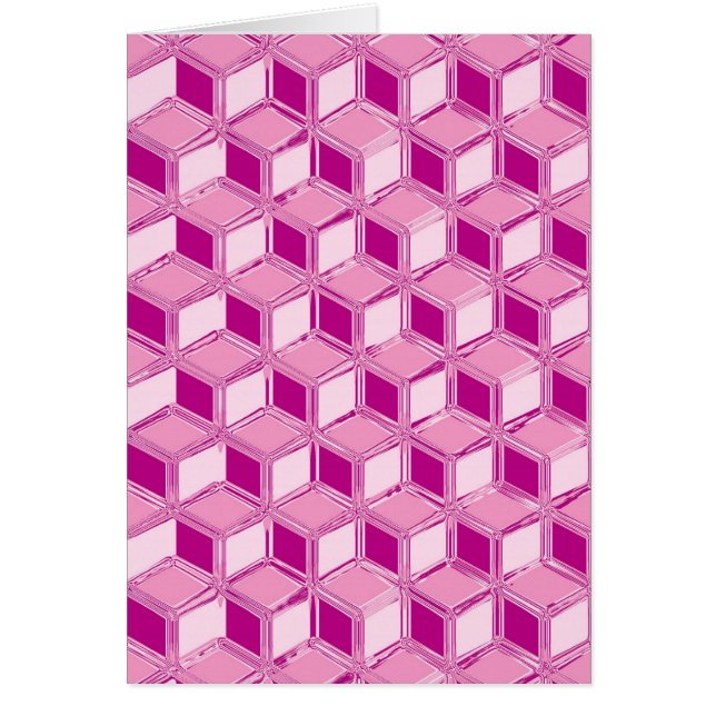 Boîtes 3D Chrome - rose fuchsia (Devant)
