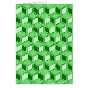 Boîtes 3D en chrome - vert émeraude