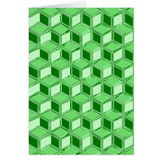 Boîtes 3D en chrome - vert émeraude (Devant)