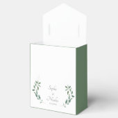 Boites cadeaux invités Vert Sauge eucalyptus (Ouvert)
